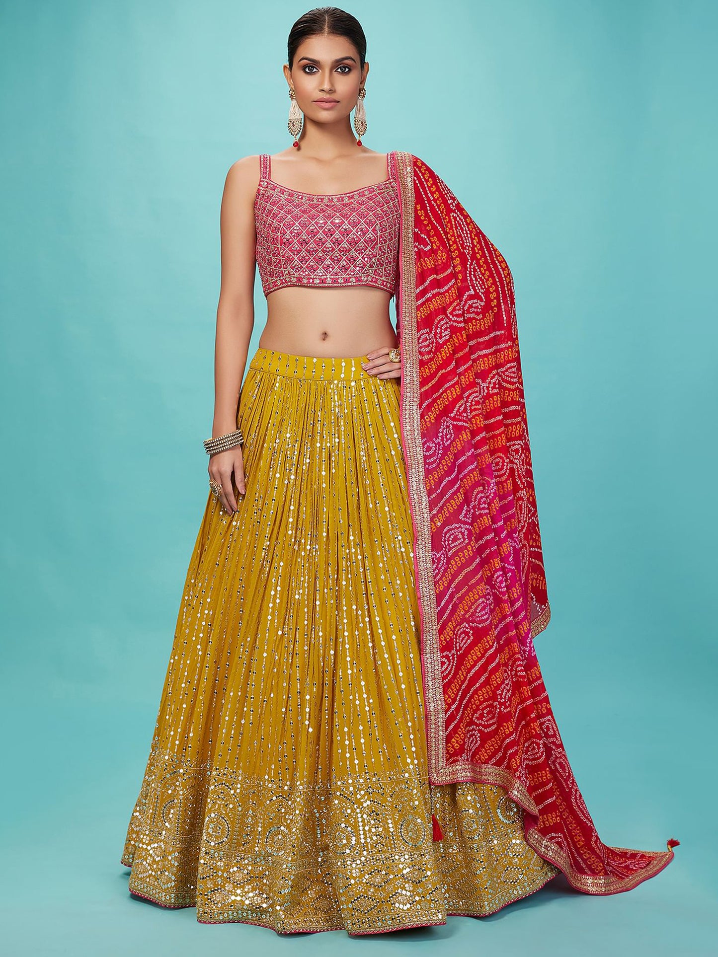 Latest Semi Stitched Lehenga Choli With Dupatta