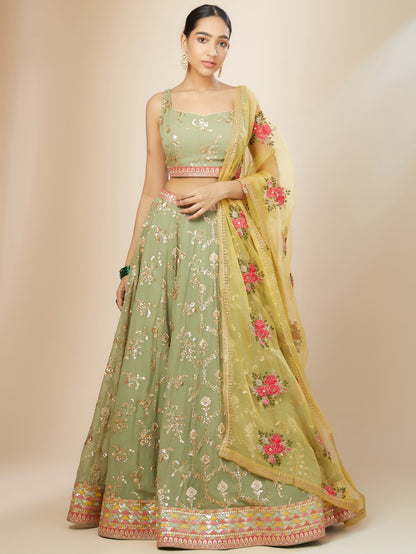 Latest Semi Stitched Lehenga Choli With Dupatta