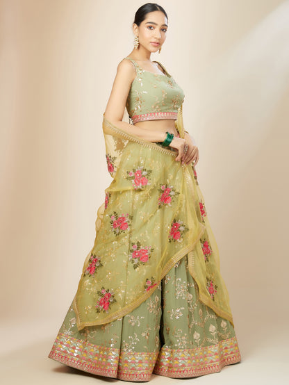Latest Semi Stitched Lehenga Choli With Dupatta