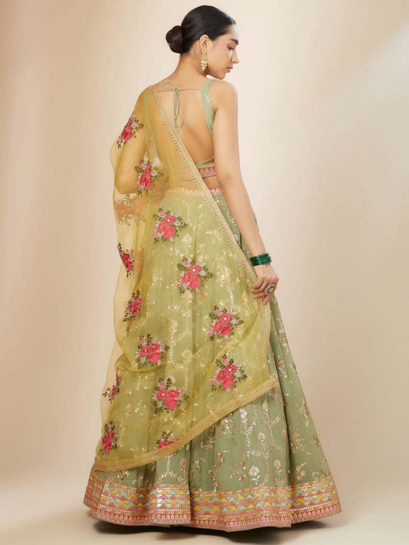 Latest Semi Stitched Lehenga Choli With Dupatta