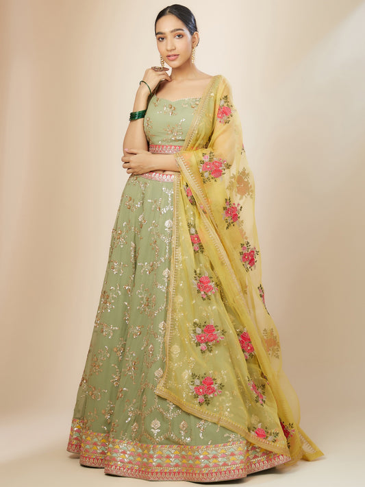 Latest Semi Stitched Lehenga Choli With Dupatta
