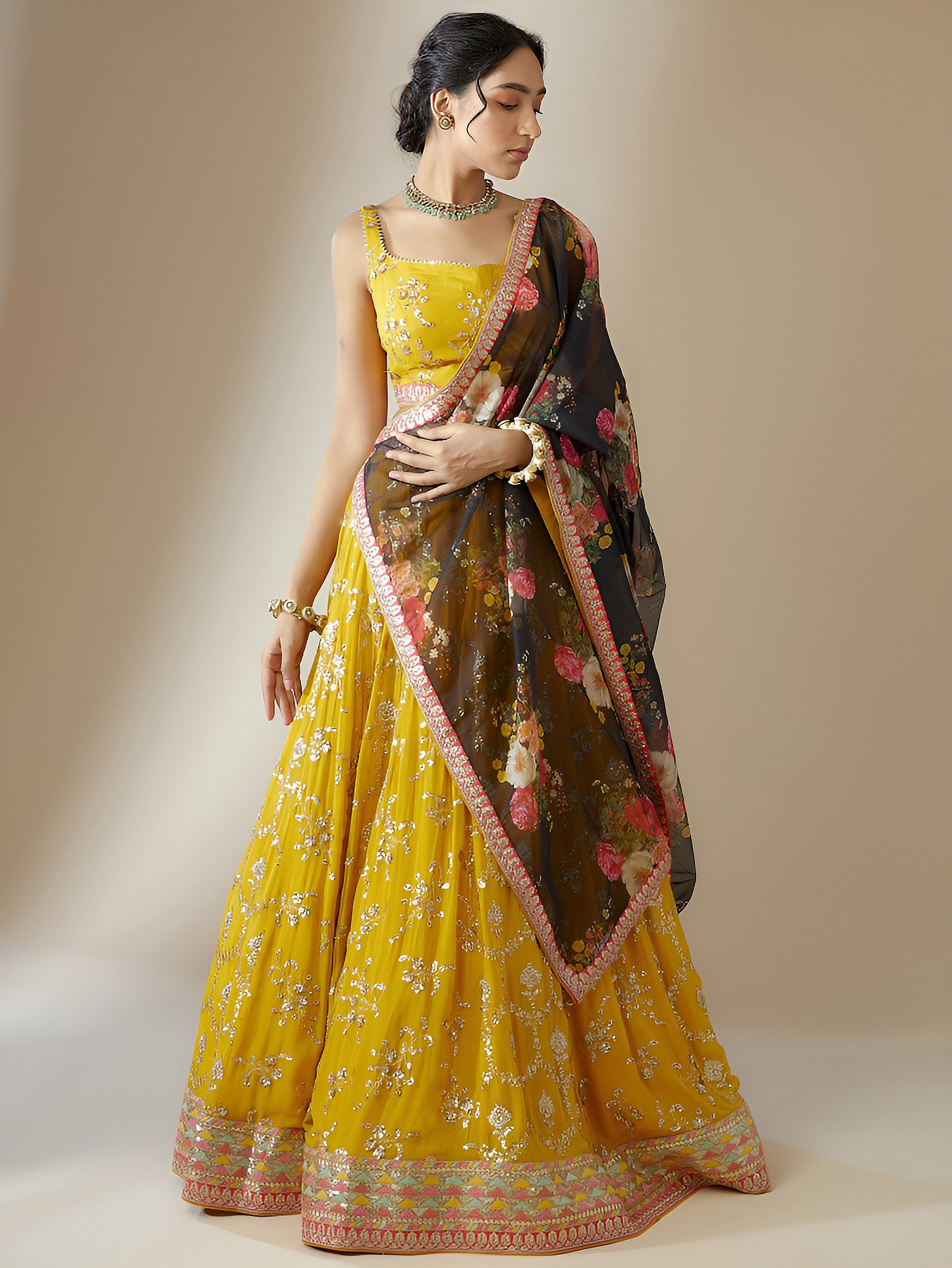 Latest Semi Stitched Lehenga Choli With Dupatta