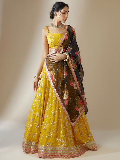 Latest Semi Stitched Lehenga Choli With Dupatta