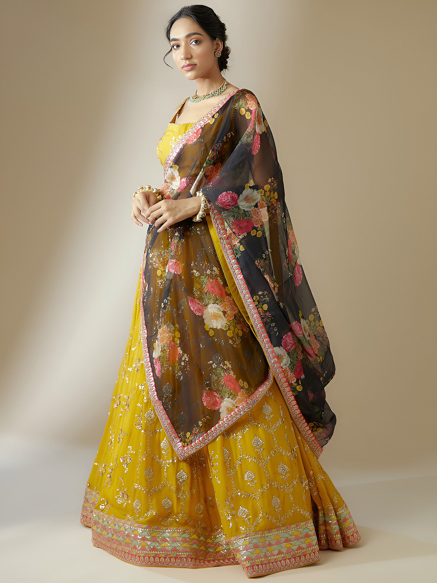 Latest Semi Stitched Lehenga Choli With Dupatta
