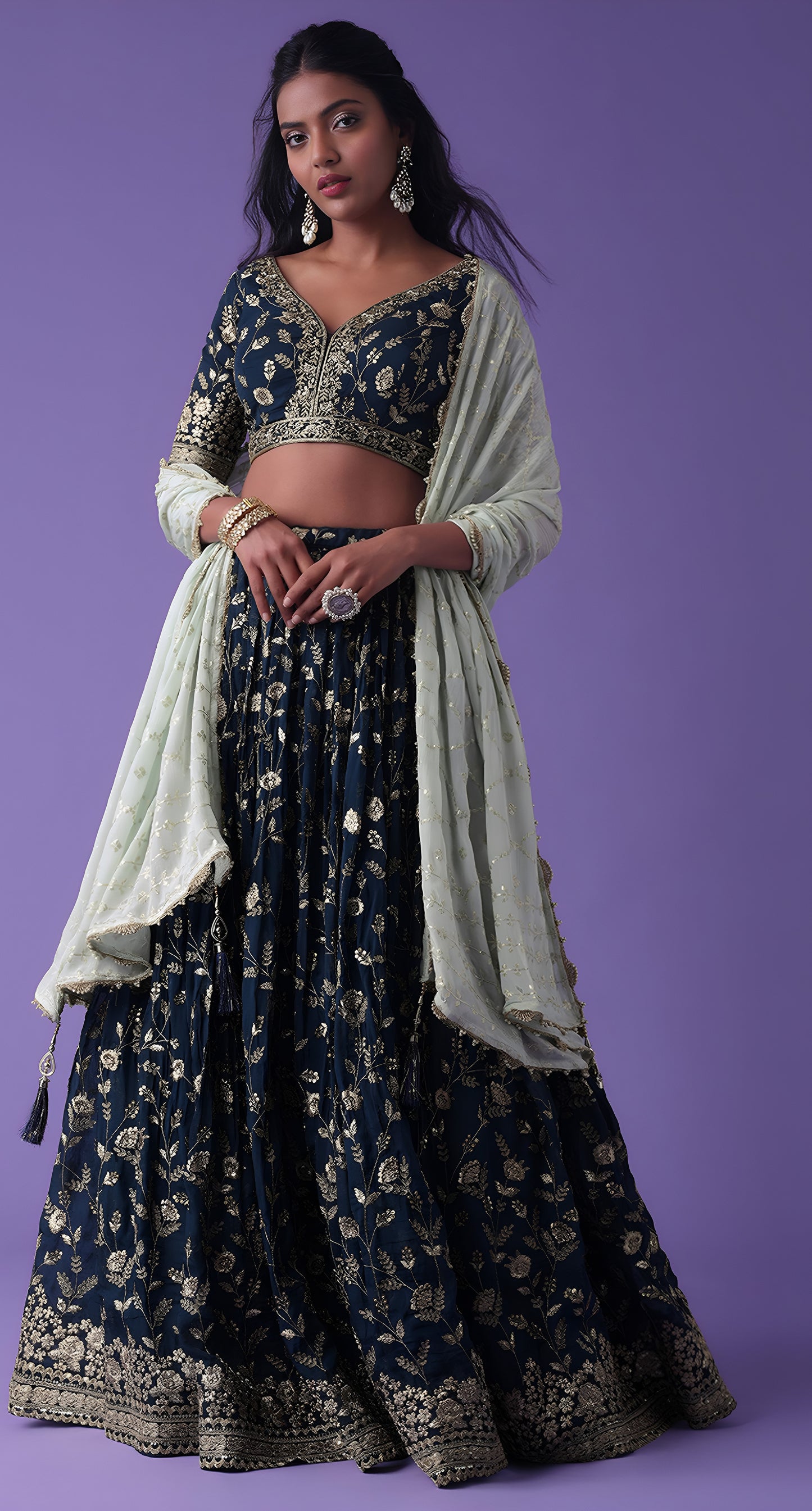 Latest Semi Stitched Lehenga Choli With Dupatta