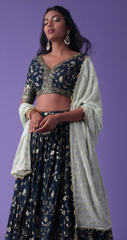 Latest Semi Stitched Lehenga Choli With Dupatta