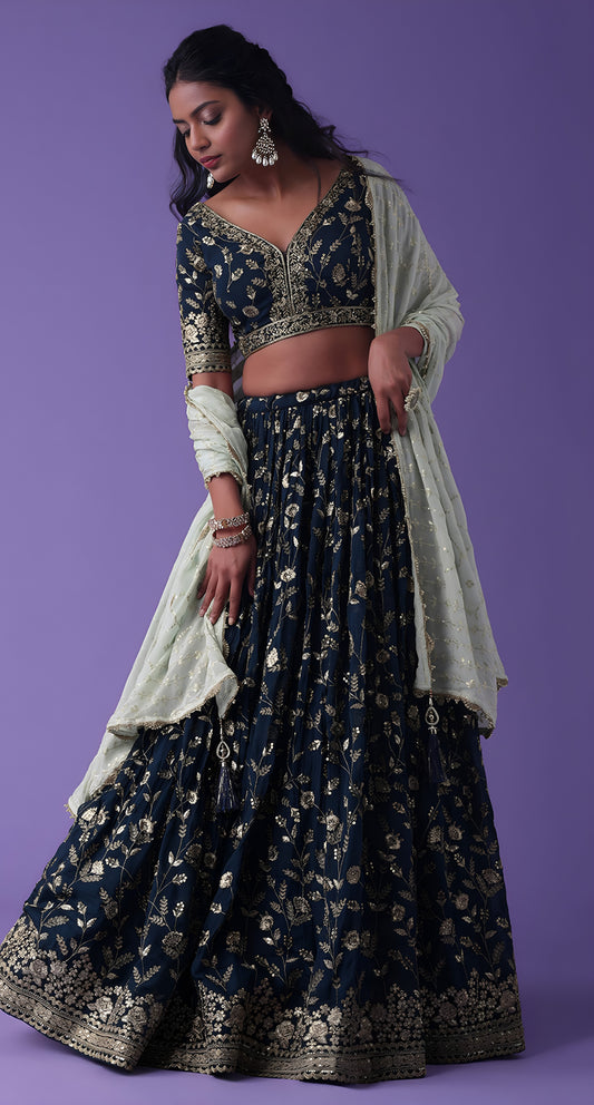 Latest Semi Stitched Lehenga Choli With Dupatta