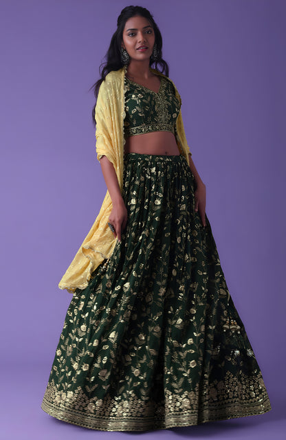 Latest Semi Stitched Lehenga Choli With Dupatta