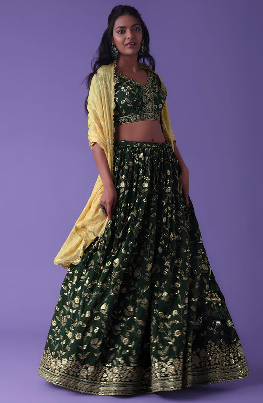 Latest Semi Stitched Lehenga Choli With Dupatta