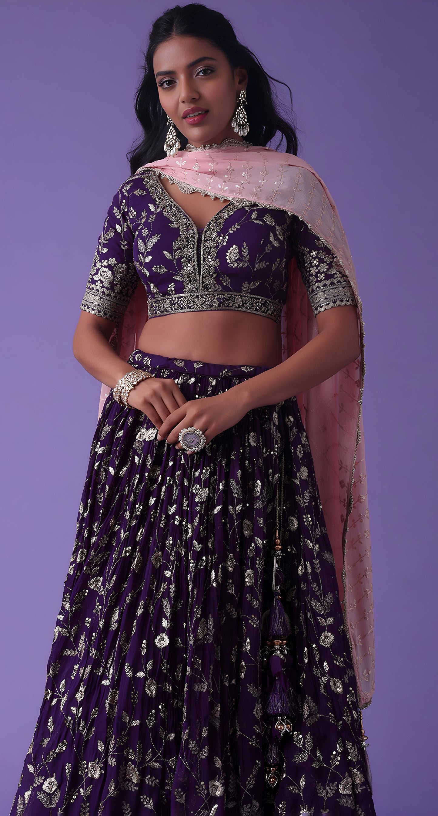 Latest Semi Stitched Lehenga Choli With Dupatta