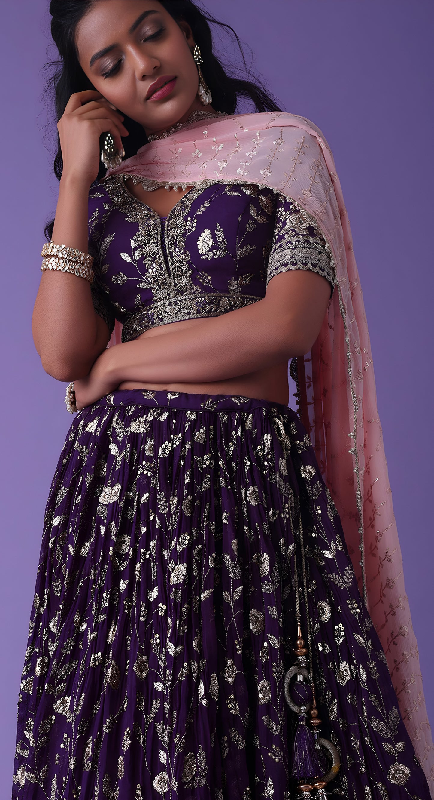 Latest Semi Stitched Lehenga Choli With Dupatta