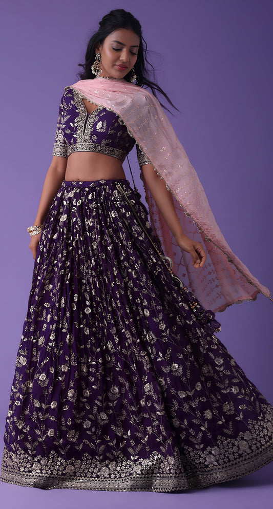 Latest Semi Stitched Lehenga Choli With Dupatta