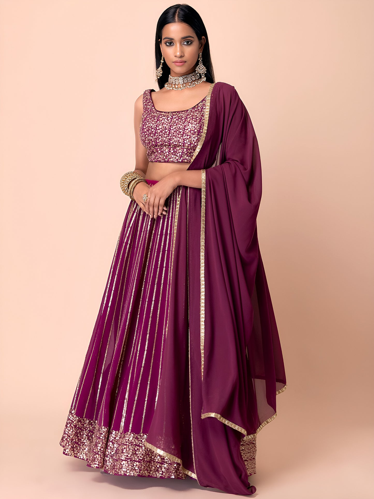 Latest Semi Stitched Lehenga Choli With Dupatta