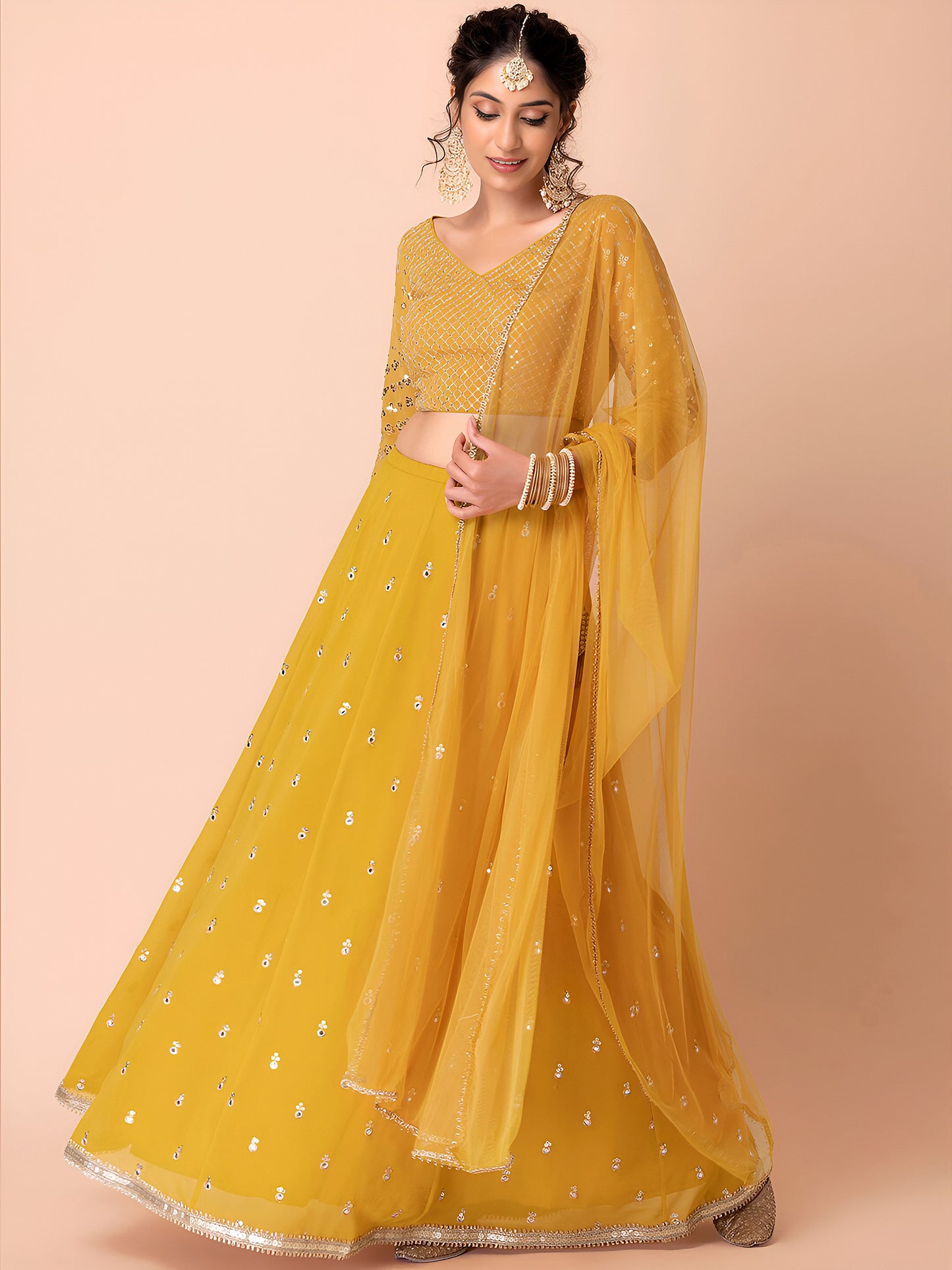 Latest Semi Stitched Lehenga Choli With Dupatta