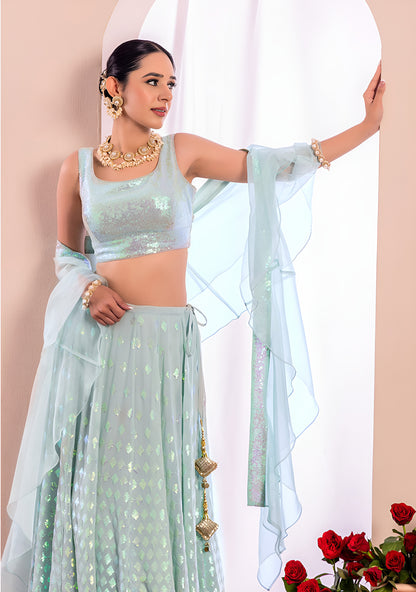 Latest Semi Stitched Lehenga Choli With Dupatta
