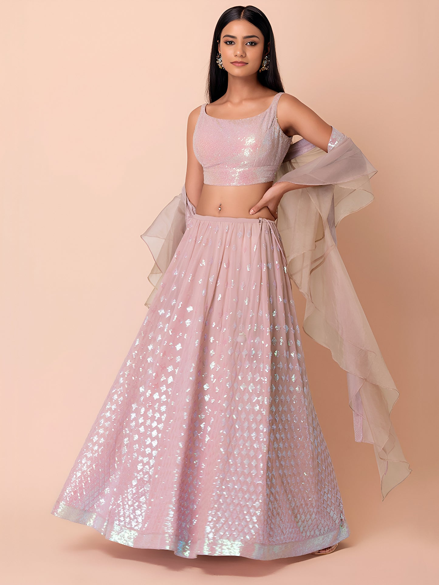 Latest Semi Stitched Lehenga Choli With Dupatta