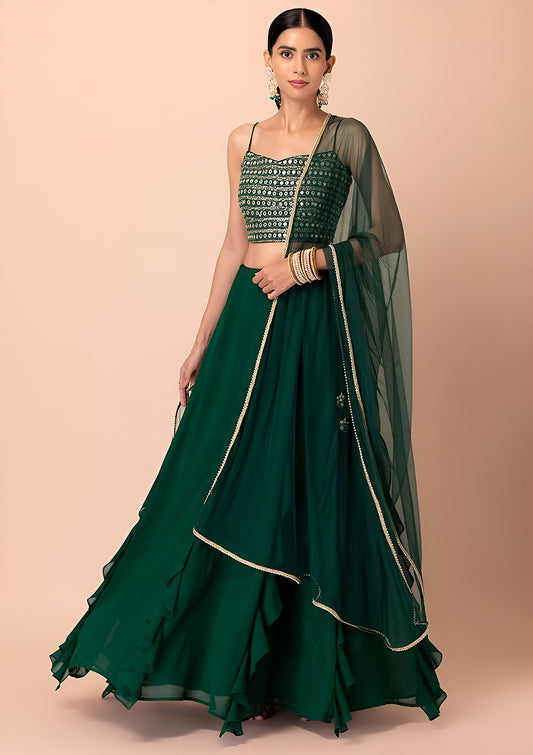 Latest Semi Stitched Lehenga Choli With Dupatta