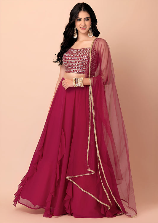 Latest Semi Stitched Lehenga Choli With Dupatta