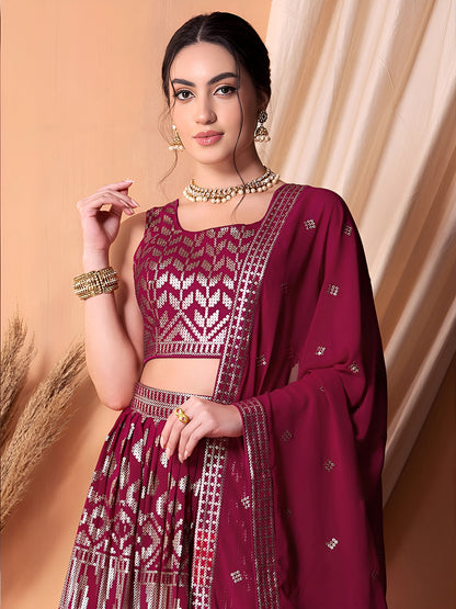 Latest Semi Stitched Lehenga Choli With Dupatta