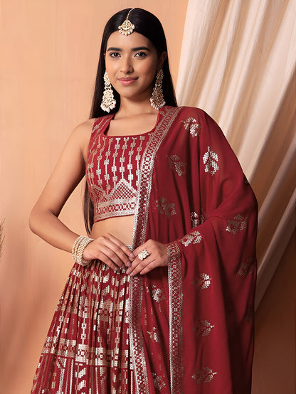 Latest Semi Stitched Lehenga Choli With Dupatta