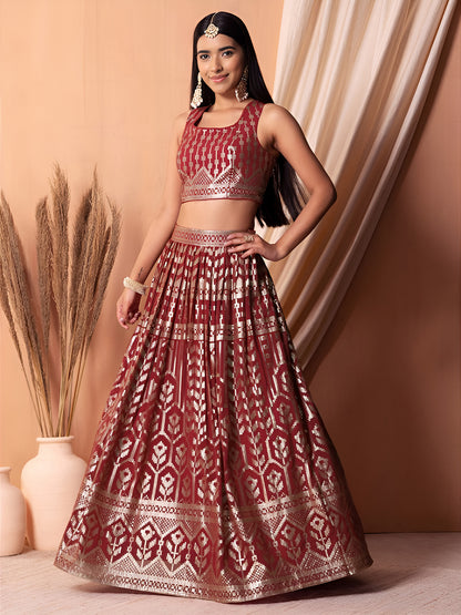 Latest Semi Stitched Lehenga Choli With Dupatta