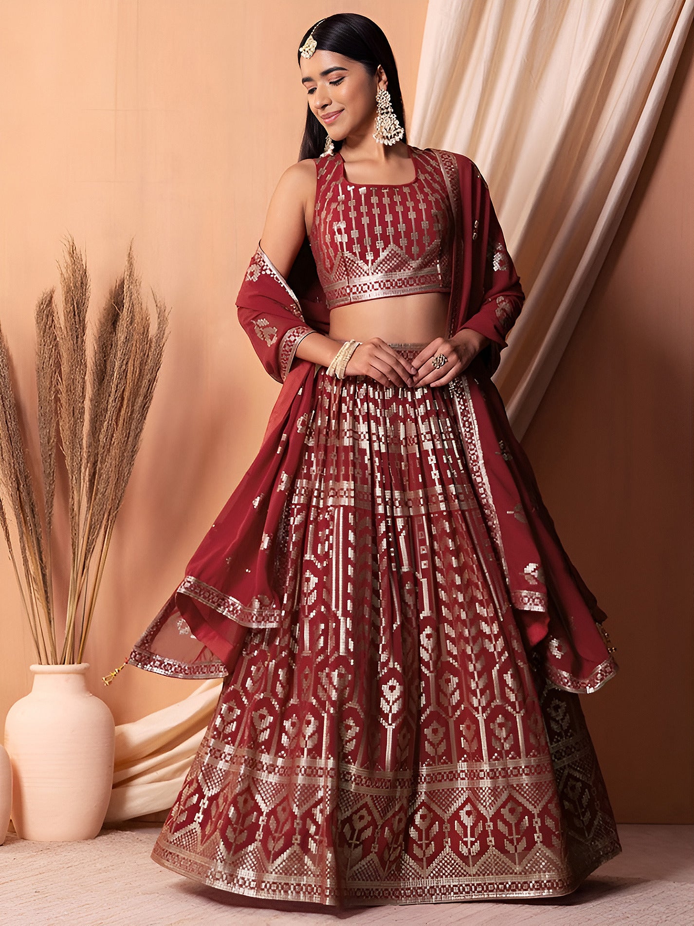 Latest Semi Stitched Lehenga Choli With Dupatta