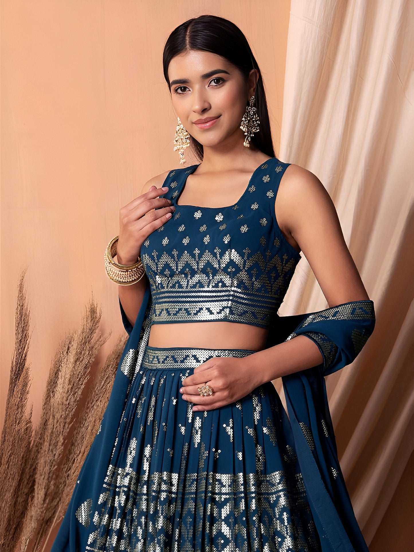 Latest Semi Stitched Lehenga Choli With Dupatta