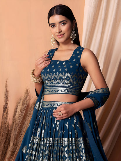 Latest Semi Stitched Lehenga Choli With Dupatta
