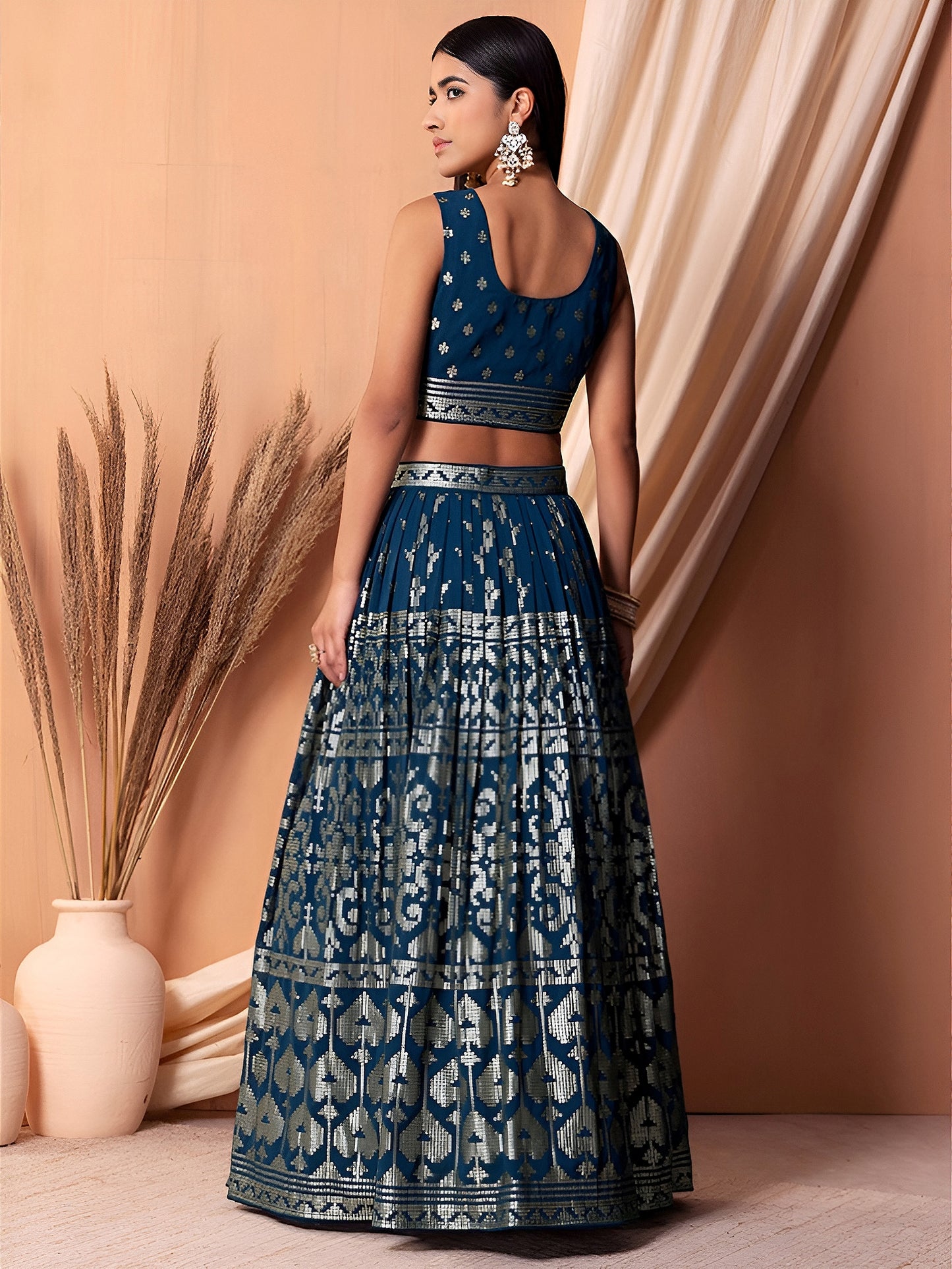 Latest Semi Stitched Lehenga Choli With Dupatta