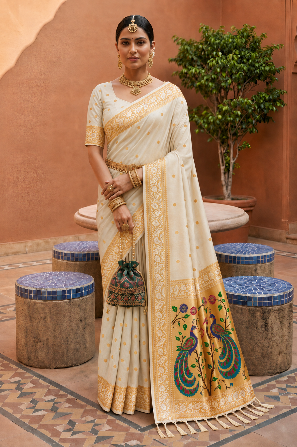 Catalogue Designer Soft Paithani Silk Saree