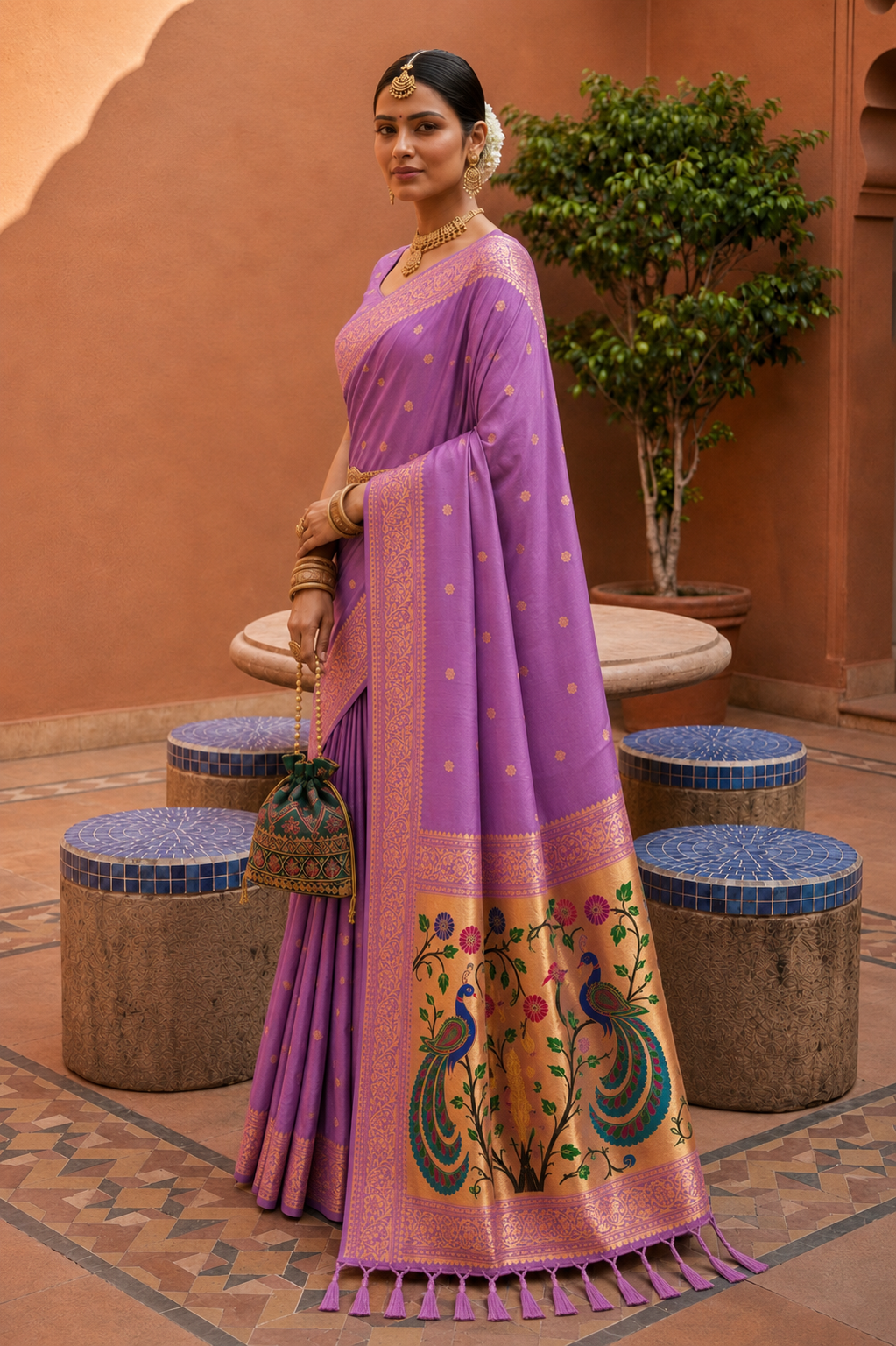Catalogue Designer Soft Paithani Silk Saree