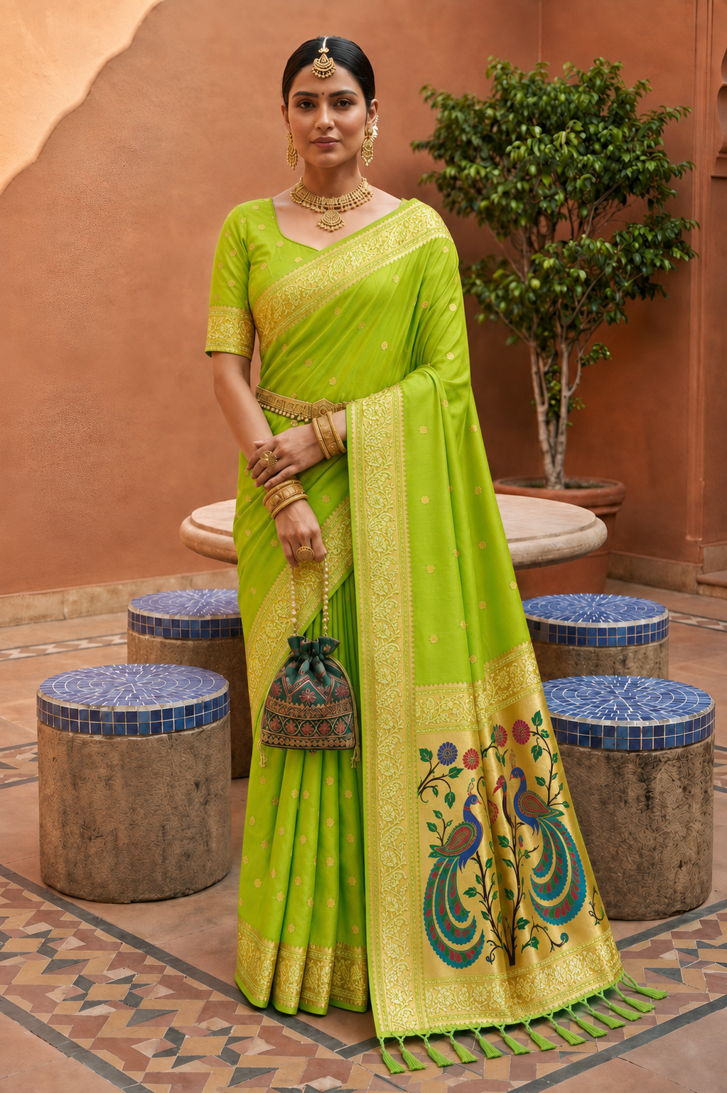 Catalogue Designer Soft Paithani Silk Saree