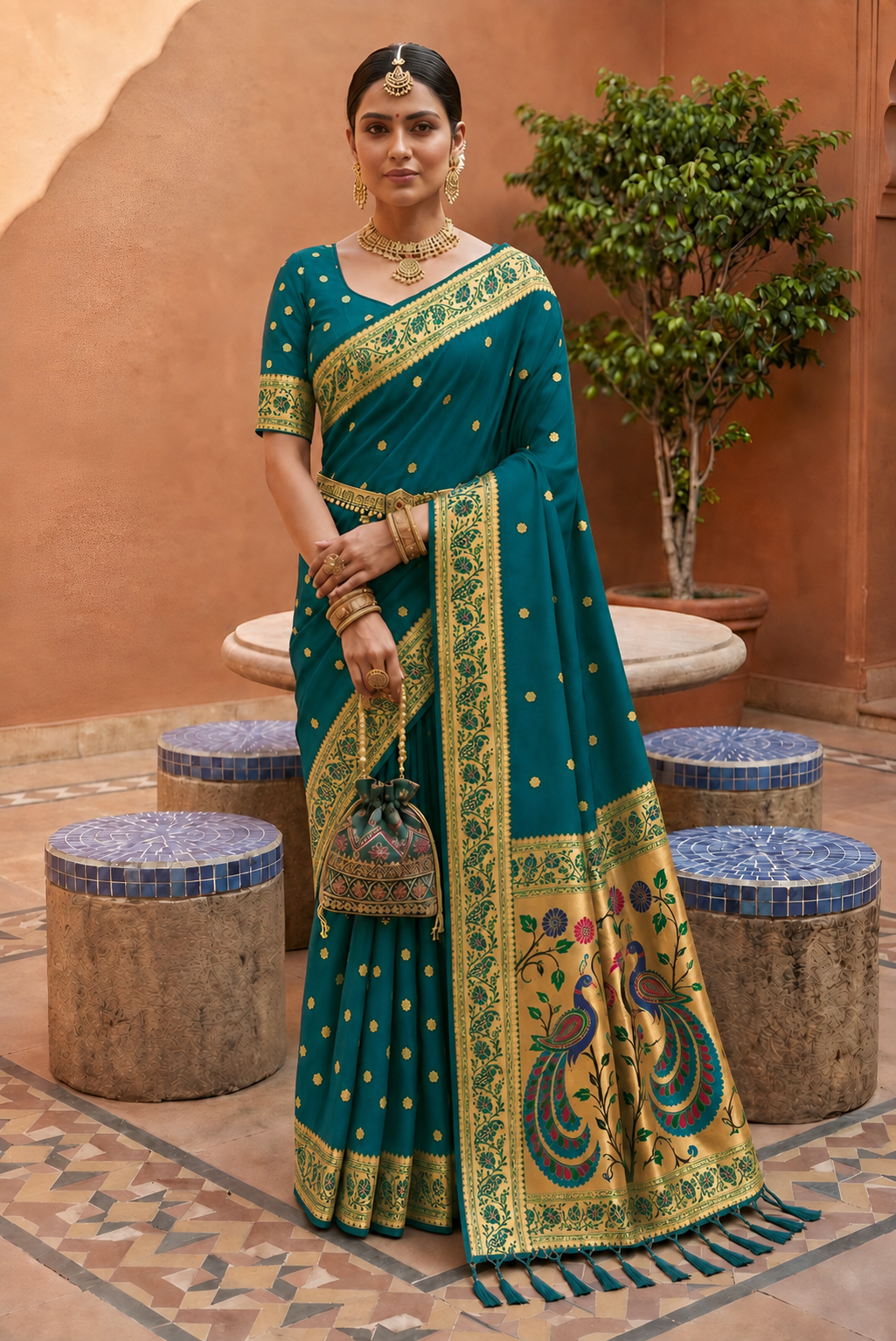 Catalogue Designer Soft Paithani Silk Saree