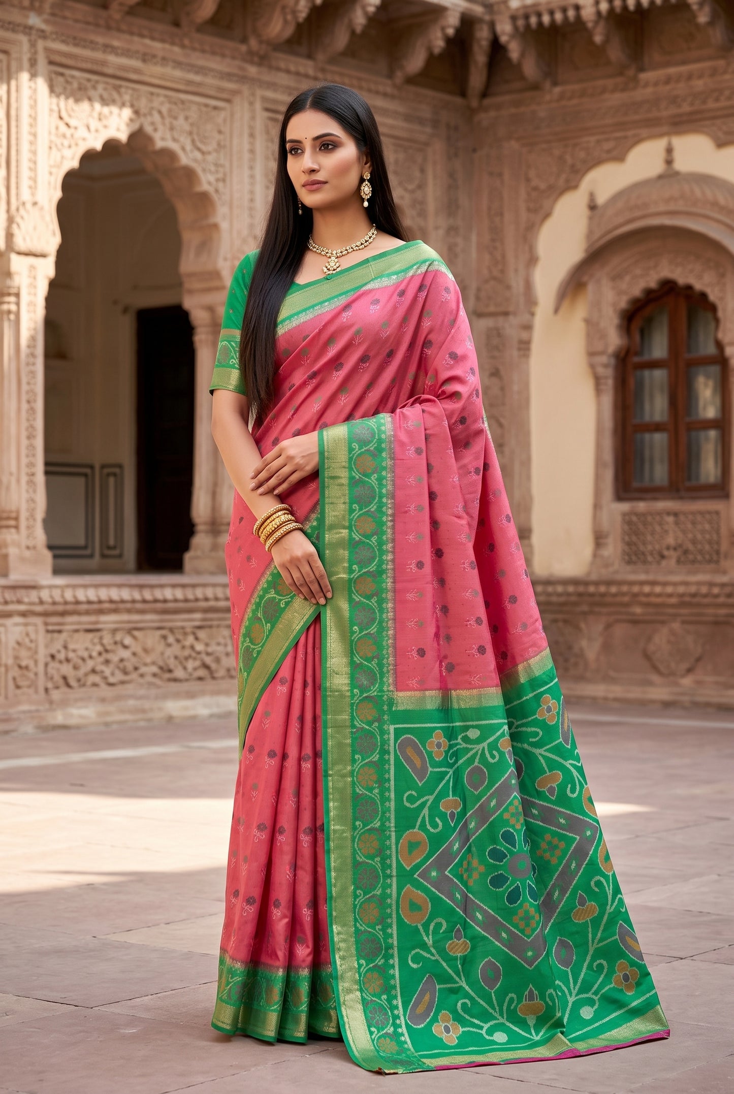 Catalogue Designer Pochampalli Silk Saree