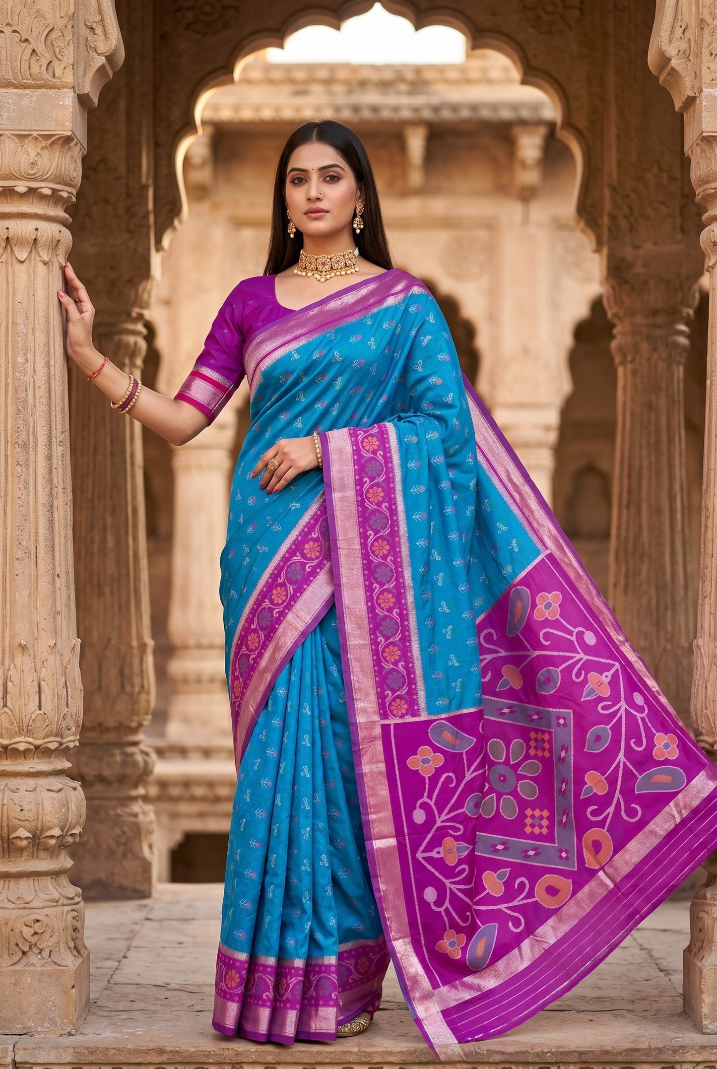 Catalogue Designer Pochampalli Silk Saree