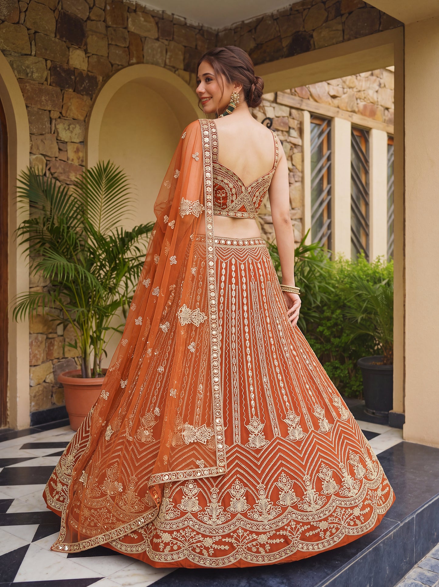 Latest Semi Stitched Lehenga Choli With Dupatta.