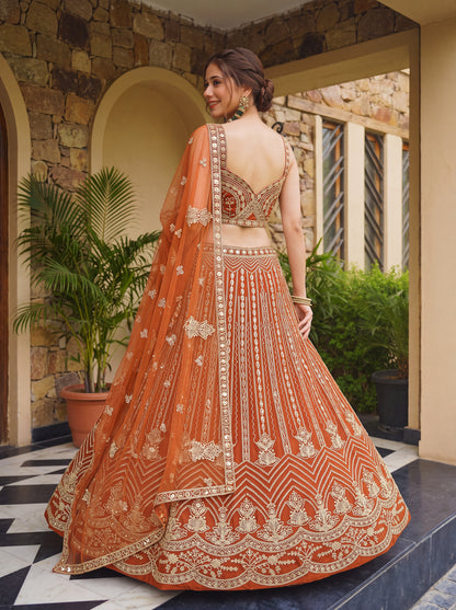 Latest Semi Stitched Lehenga Choli With Dupatta.