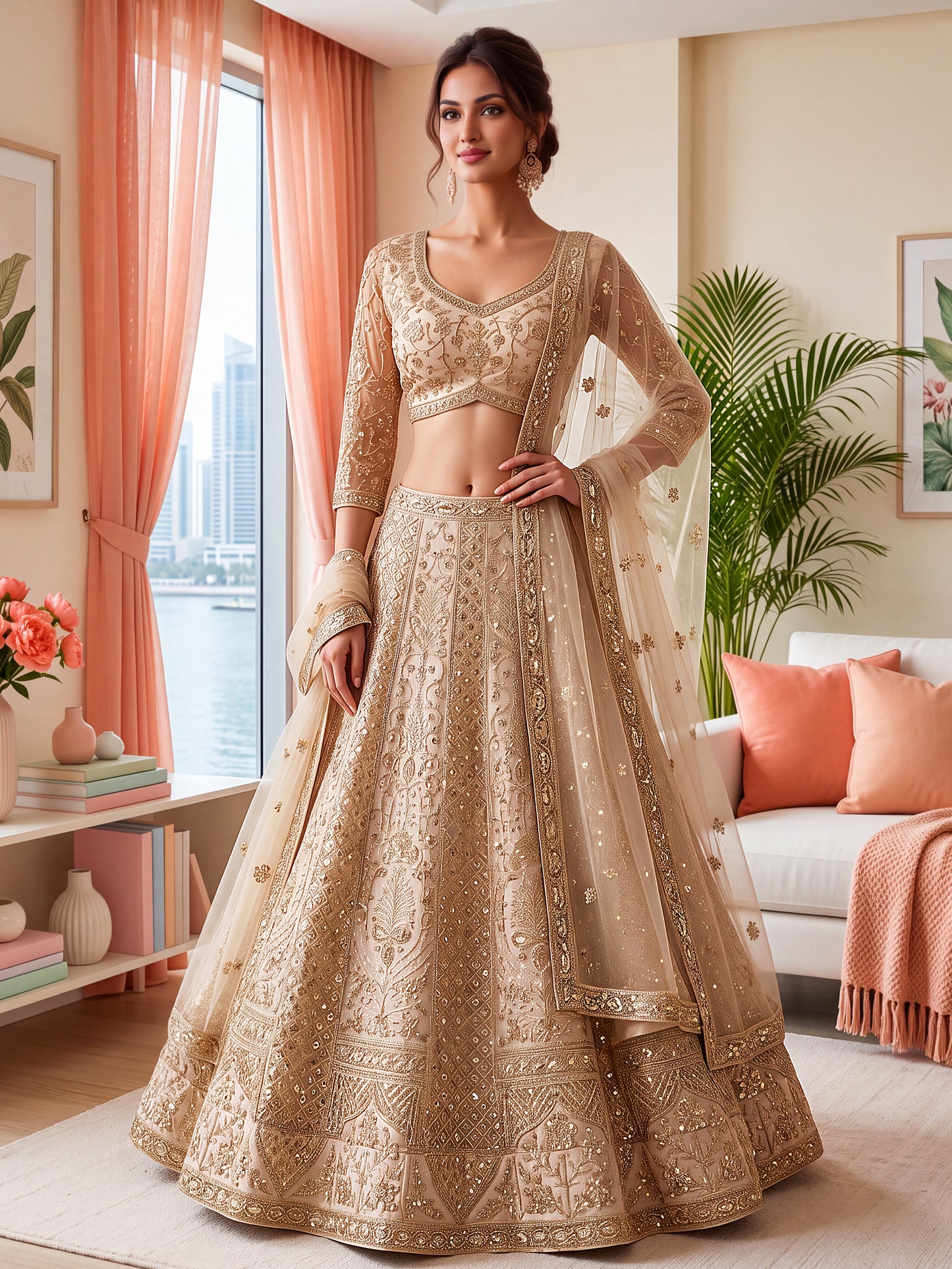 Latest Semi Stitched Lehenga Choli With Dupatta.