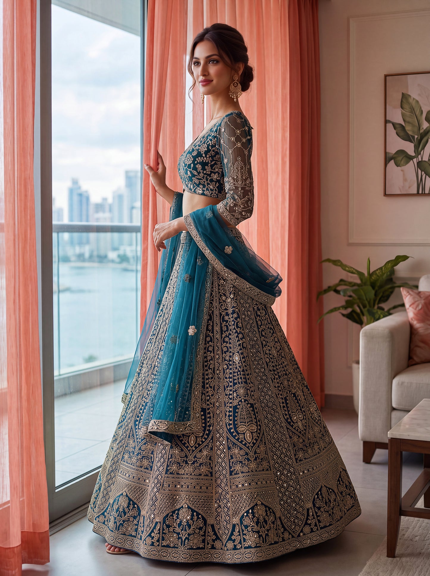 Latest Semi Stitched Lehenga Choli With Dupatta.