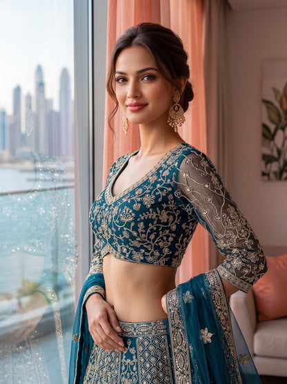 Latest Semi Stitched Lehenga Choli With Dupatta.