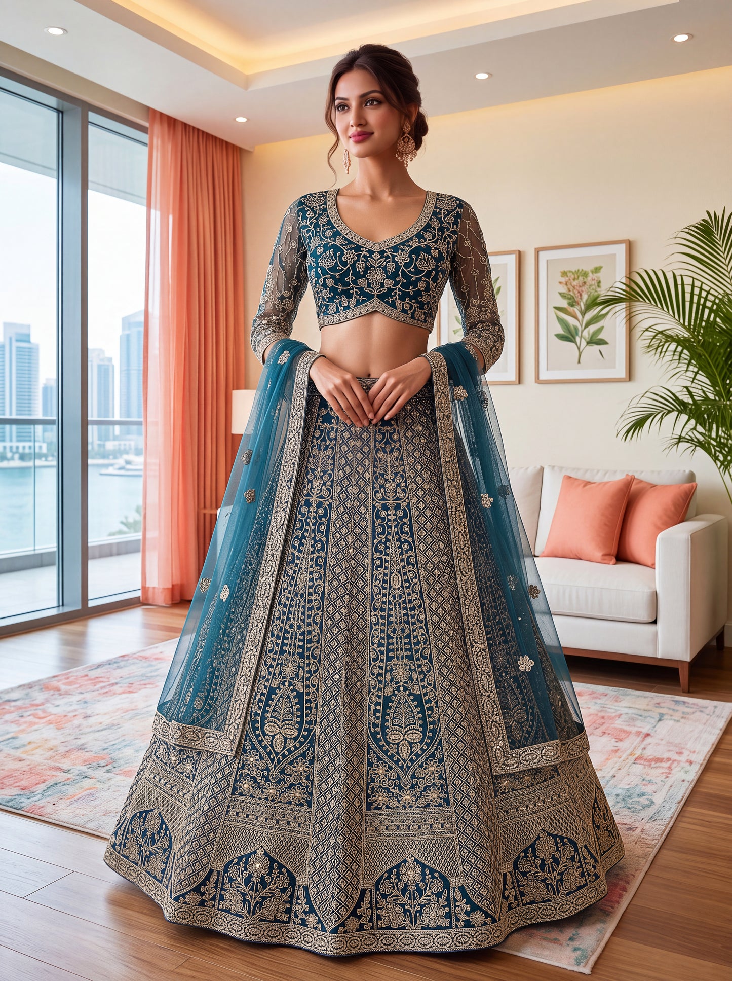Latest Semi Stitched Lehenga Choli With Dupatta.