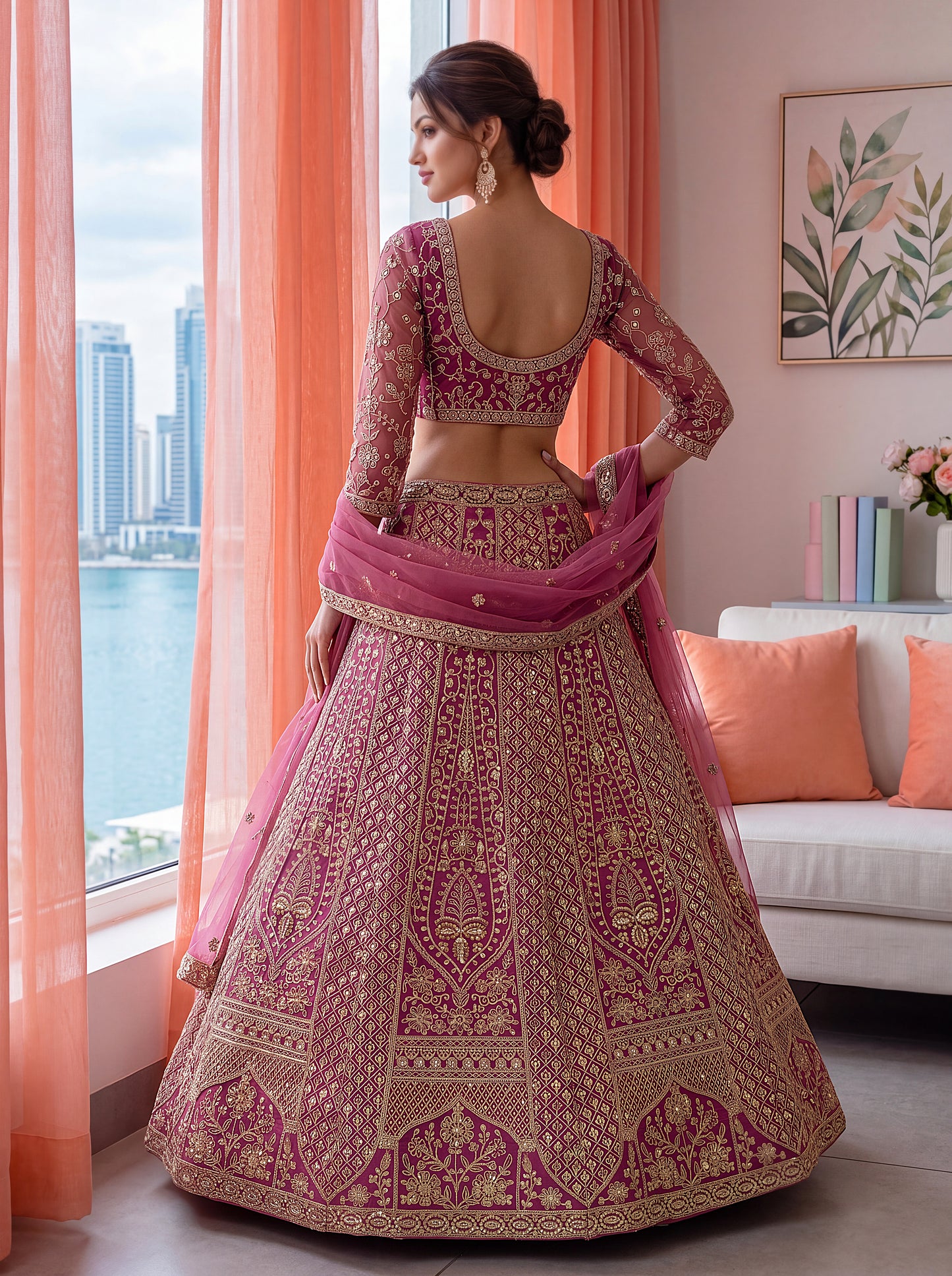 Latest Semi Stitched Lehenga Choli With Dupatta.