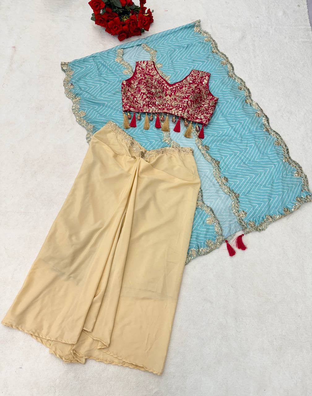 Ready To Wear Free Size Sarees