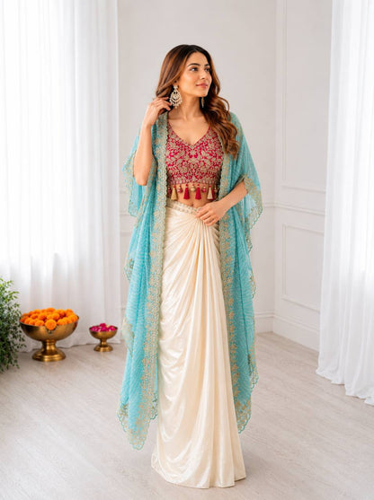 Ready To Wear Free Size Sarees