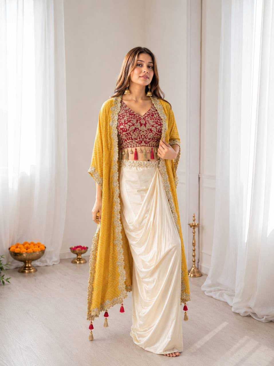 Ready To Wear Free Size Sarees