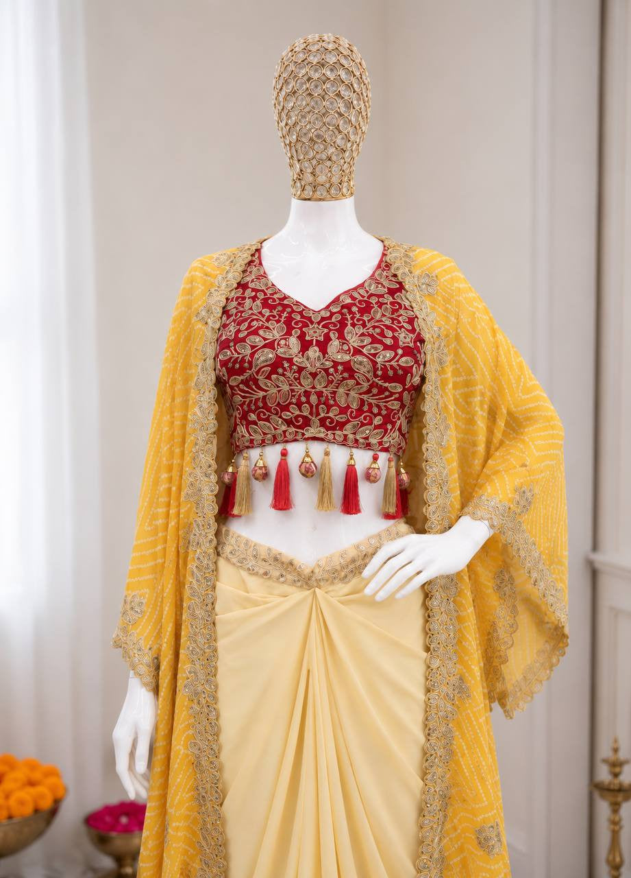 Ready To Wear Free Size Sarees