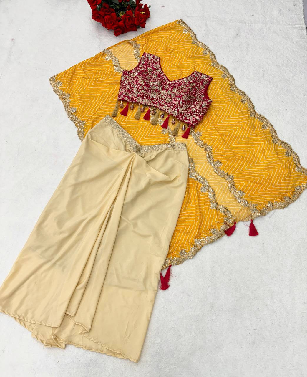 Ready To Wear Free Size Sarees