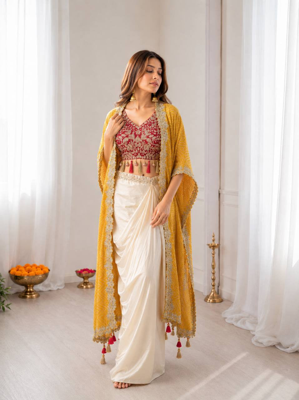 Ready To Wear Free Size Sarees