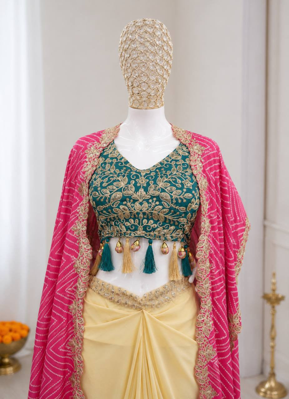 Ready To Wear Free Size Sarees