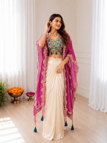 Ready To Wear Free Size Sarees
